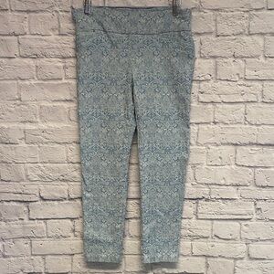 Attyre New York Light Blue Patterned Crop Pants Size 10